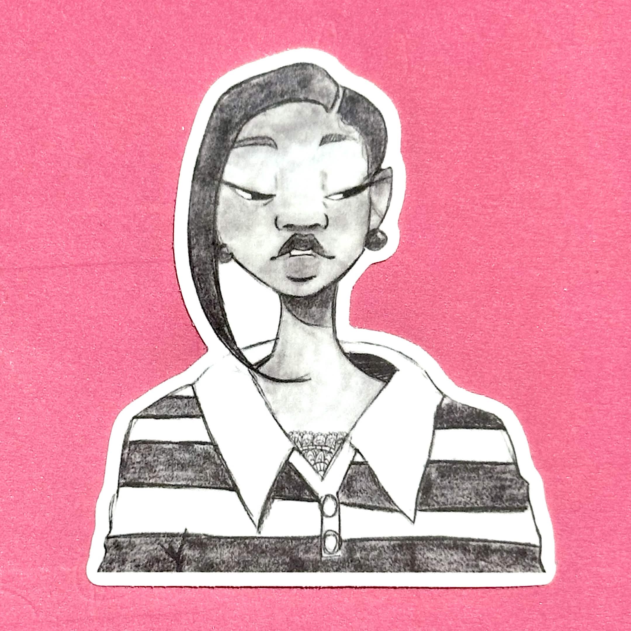 Pop da Collar Sticker